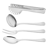 Jogo De Utensílios Tramontina Havana 4 Peças Cor Inox