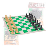 Jogo De Xadrez Profissional Jaehrig Peças C/ Feltro Rei 10cm