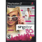 Jogo Eletrônico Playstation 2 Singstar 80's (independente)