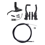 Jogo Freio Traseiro Shimano Manete + V-brake + Cabo Conduite