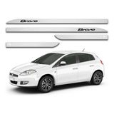 Jogo Friso Lateral Slim Fiat Bravo Branco Banchisa 2013 2014