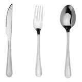 Jogo Garfo Faca Colher Inox 36 Pçs Restaurante Buffet Talher