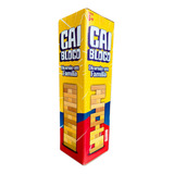 Jogo Infantil Cai Bloco Torre Montar Tabuleiro Mesa Perdeu