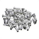 Jogo Niple Latão Para Raio Grosso Duplo 2.50mm 72un Richman