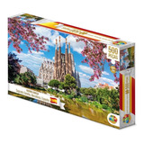 Jogo Quebra Cabeça Puzzle 500pçs Sagrada Família Barcelona 