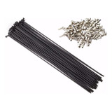 Jogo Raio Inox Fino Par Aro 300mm P/ Caloi 10 Monark 72 Un