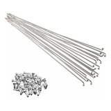 Jogo Raio Inox Grosso Duplo Richman 255mm 2.5mm 72un Natural