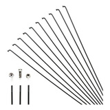 Jogo Raio P/ Bike Aço Preto Zincado 288mm X 2.0mm 144 Un