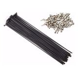 Jogo Raio Preto Inox Richman 255x2.0mm Aro 26 36 Un 1 Roda
