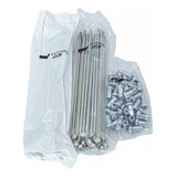 Jogo Raios Ddl Tras./diant.zincado 3,2mm Cg125/cg150/cg160