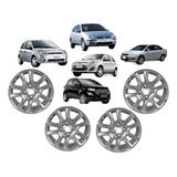 Jogo Roda Liga Leve Aro 15 Ford Ecosport Fiesta Focus Ka Cor Prateado