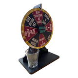 Jogo Roleta Shot Boteco Artesanato Cachaça Tequila Vodka