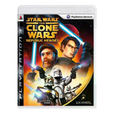 Jogo Seminovo Star Wars The Clone Wars Republic Heroes Ps3