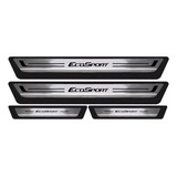 Jogo Soleira Aço Escovado Inox Ford Ecosport 2016 2017 2018
