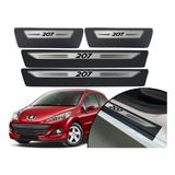 Jogo Soleira Adesiva Drop Aço Escovado Peugeot 207 2011