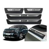 Jogo Soleira Adesiva Drop Aço Escovado Peugeot 5008 2019