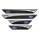 Jogo Soleira Resinada Ford Fiesta 4 Peças