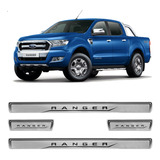 Jogo Soleira Resinada Ford Ranger 2013 Até 2020