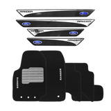 Jogo Soleira Resinada Ford Ranger 4 Peças + Tapetes Bordados