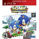 Jogo Sonic Generations Ps3 Midia Fisica Standard Edition