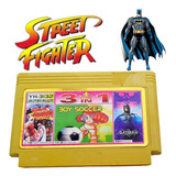 Jogo Super 3 Em 1 Nes 60 Pinos - Batman, Futebol, Street Fig