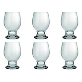 Jogo Taça Agua Suco Vinho Vidro Nadir Vidro 250ml - Kit 6 Un Cor Transparente