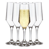 Jogo Taça Champanhe Espumante 186ml Buffet 6 Peças Nadir