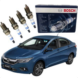 Jogo Vela Ignicao Iridium Bosch Honda New Civic 2010 2011
