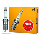 Jogo Velas Ngk Bkr6e-11d Honda Fit 1.4 Até 2008 Com 8 Velas