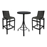 Jogos De Mesa Bar Bistrô 2 Cadeiras Banquetas Tela Aluminio Acabamento Da Estrutura Pintura Eletrostática Cor Escolha Do Comprador