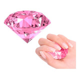Joia De Cristal Tipo Diamante Rosa Para Decoração Fotos Unha