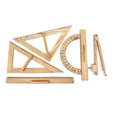 Jott Play Kit Desenho Geométrico Réguas Professor Bege