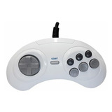 Joystick Para Mega Drive Tectoy 6 Botões White Version 1,8m