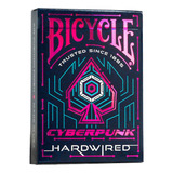 Juego De Cartas Pôquer Bicycle Cyberpunk Hardwired Idioma Inglês - Violeta-escuro Hardwired