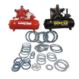 Junta + Molas Válvula Compressor 60pés 5 Pistão Schulz/wayne