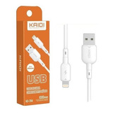Kaidi Kd-28a Cabo Usb Para Celular iPhone Cor Preto Ou Branco