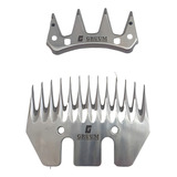 Kaqi Kit Lâminas 13 Dentes Tosquiadeira Tosar Carneiro Ovino Ovelha Gruum P/ Lorben N1j-gm04-76 Ew 510 P/ Oster Shearmaster Walmur F7 Profield F7 Petbox