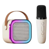 Karaoke Infantil Microfone Empire 18 Karaoke Usb Luzes Cor Branco