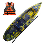 Kayak Kayaker Robalo 1 Seater Sturdy Stable Adventurers Color Camo Green