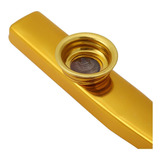 Kazoo Flauta De Metal Dourado Apito Percussão Sopro Carnaval