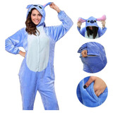 Kigurumi Do Stitch Desenho Disney Macacão Infantil E Adulto