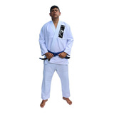 Kimono Jiu Jitsu, Judo Adulto Branco Trançado Titanio 