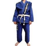 Kimono Jiu Jitsu, Trançado, Profissional, Azul, A2, Tatame