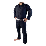 Kimono Jiu-jitsu Trançado Reforçado Preto Todos Os Tamanhos