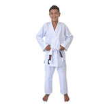 Kimono Liso Reforçado Infantil Judô/jiu-jitsu+faixa Branca