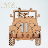 Kit. 10 Porta Chave Mdf Jeep 17cm Lembrança Dia Dos Pais