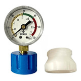 Kit: Manômetro + Adaptador Para Garrafa Long Neck 