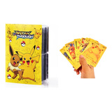 Kit 01 Álbum Pikachu + 01 Lote De 10 Cartas Douradas Pokémon