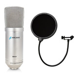 Kit 01 Microfone Arcano Am-01 (st-01) + 01 Pop Filter Am-f1