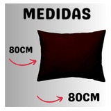 Kit 02 Almofada Grande Completa Capa Lavável Promoção 80x80